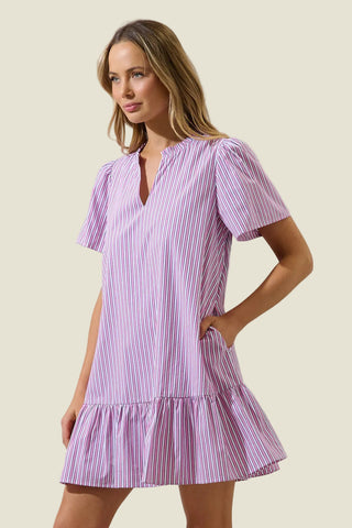 Pink Lemonade Stripe Mini Dress