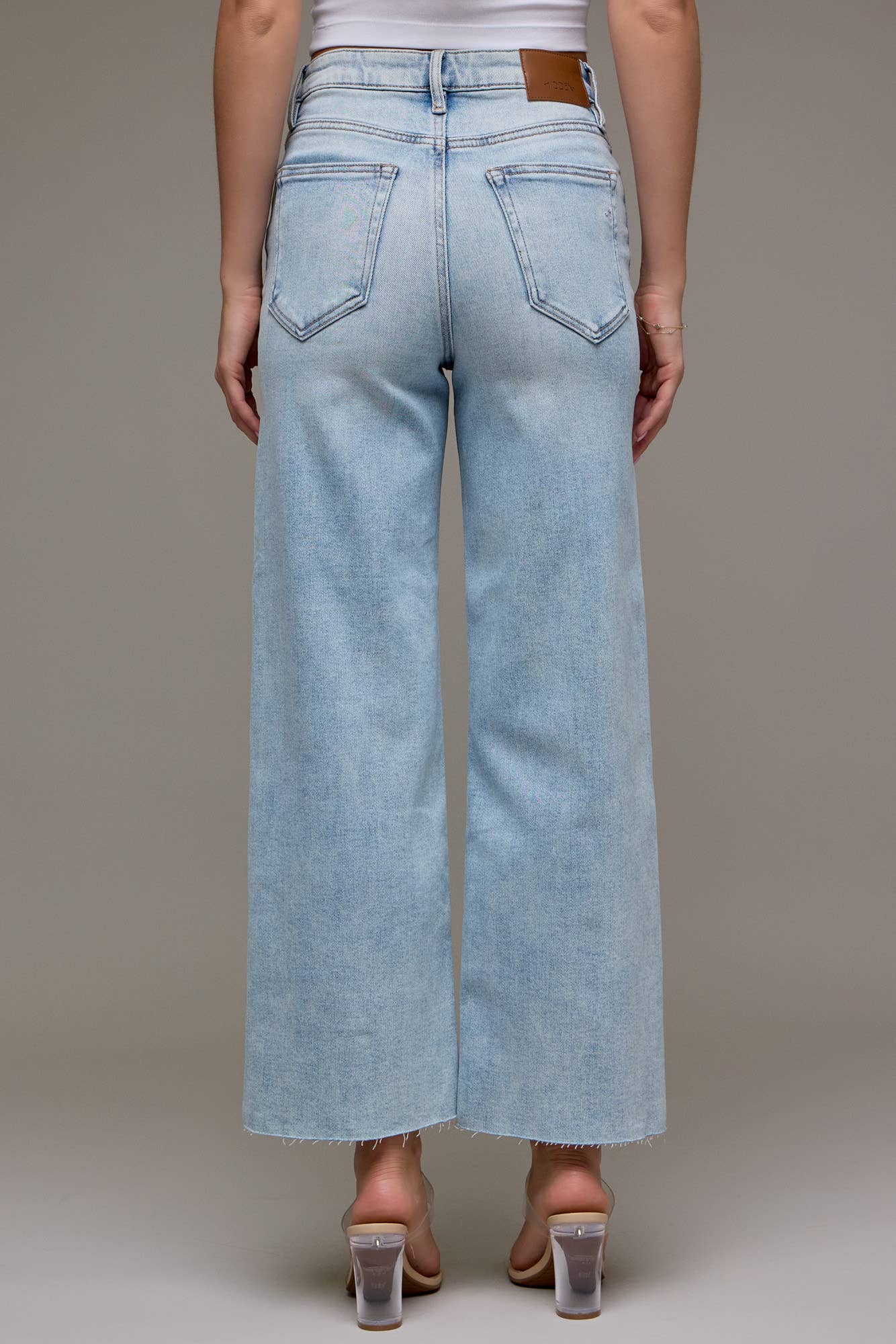 The Sutton Light Wash Wide Leg Jean
