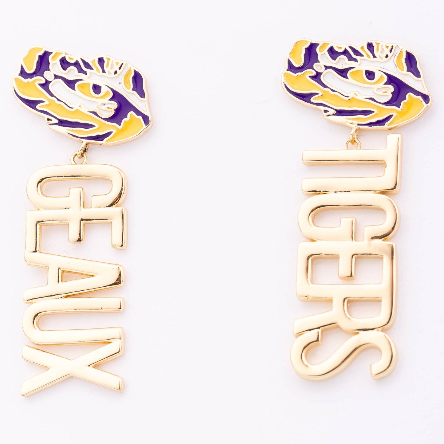 Earrings  Geaux Tigers Drop