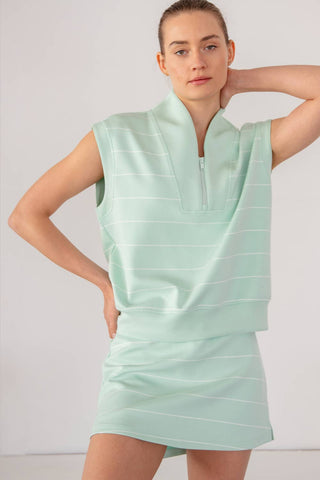 Jolie Striped Scuba Top