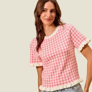 Scarlett Gingham Top