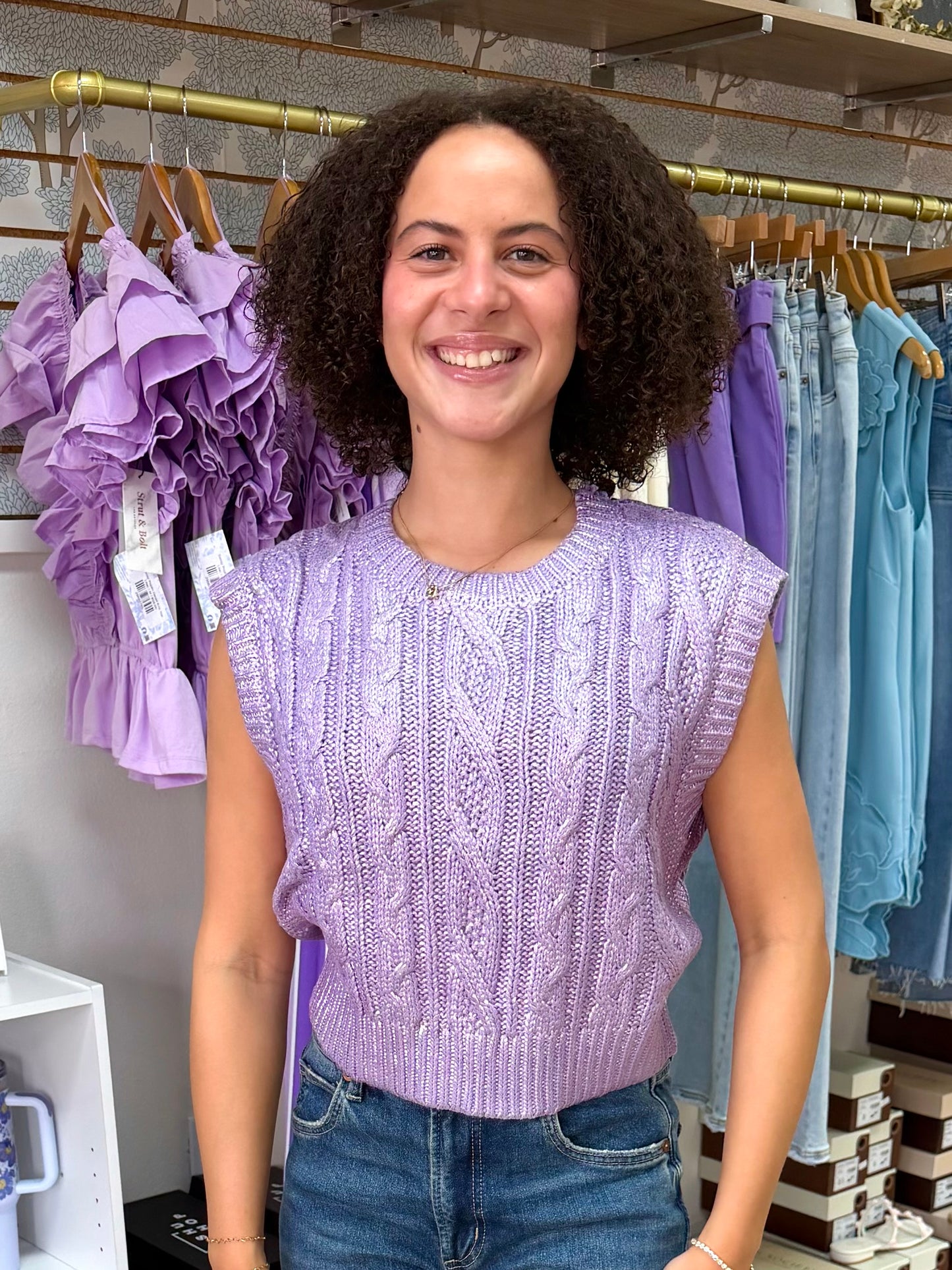 Lavender Sweater Vest