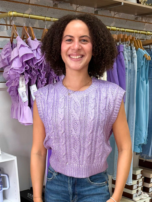 Lavender Sweater Vest
