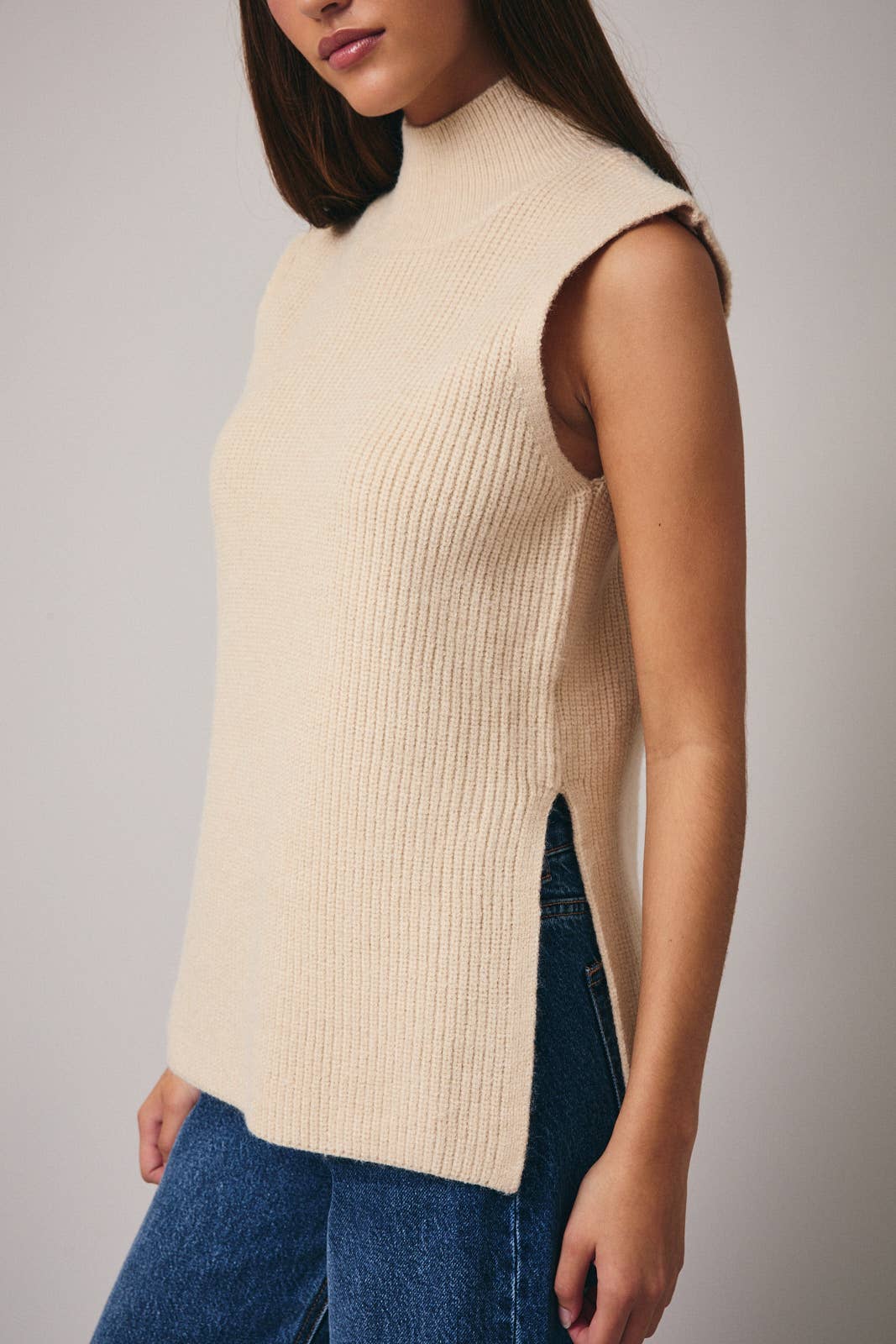 Sloane High Neck Sweater Top