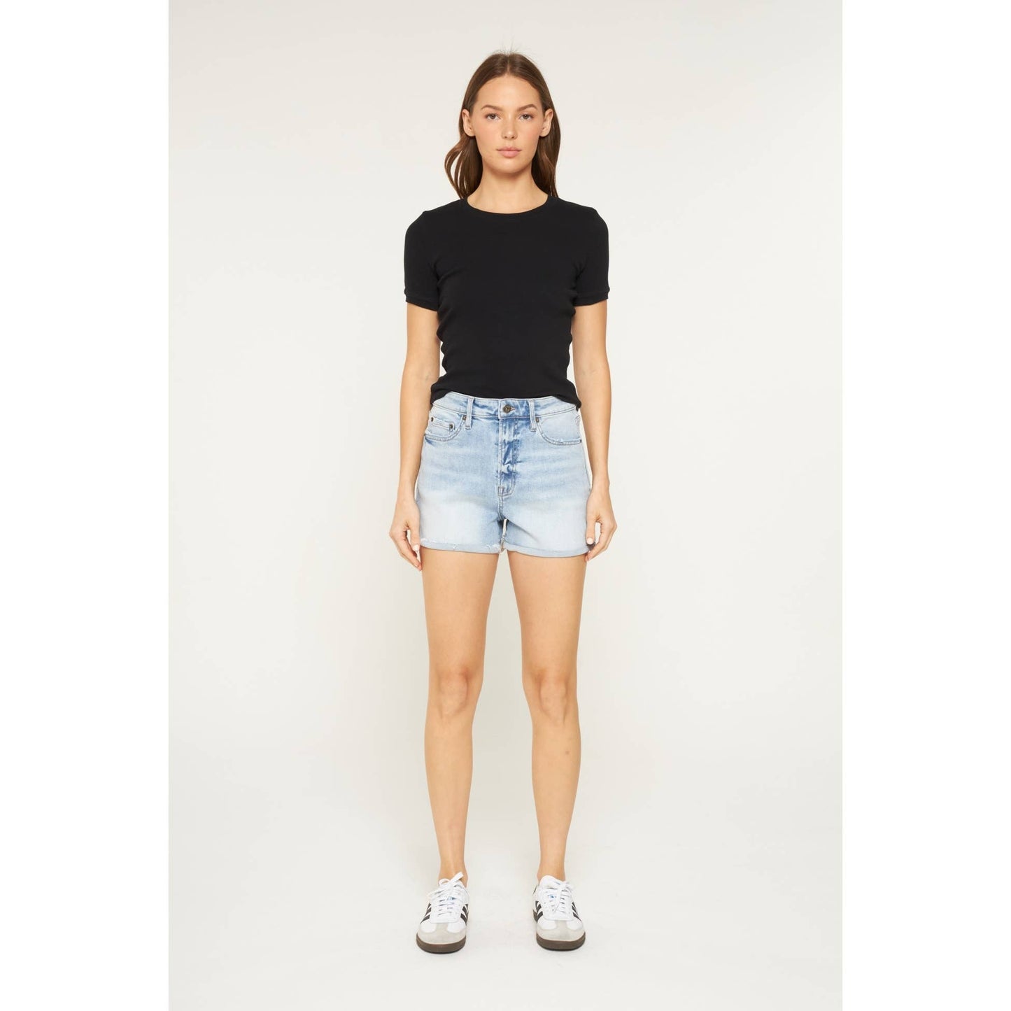 Laurie Distressed Denim Shorts