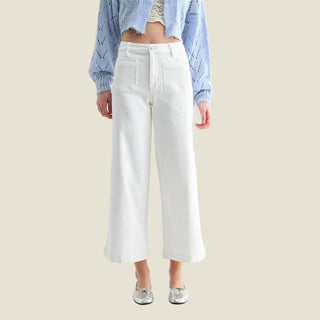Colette High Rise Ankle Wide Leg Jeans