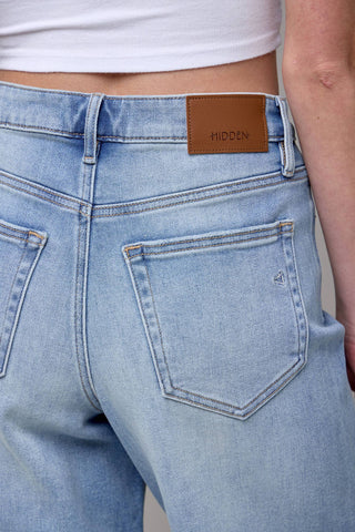 Palmer Light Wash Cropped Wide Leg Jeans