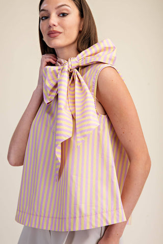 Delilah Bow Stripe Top