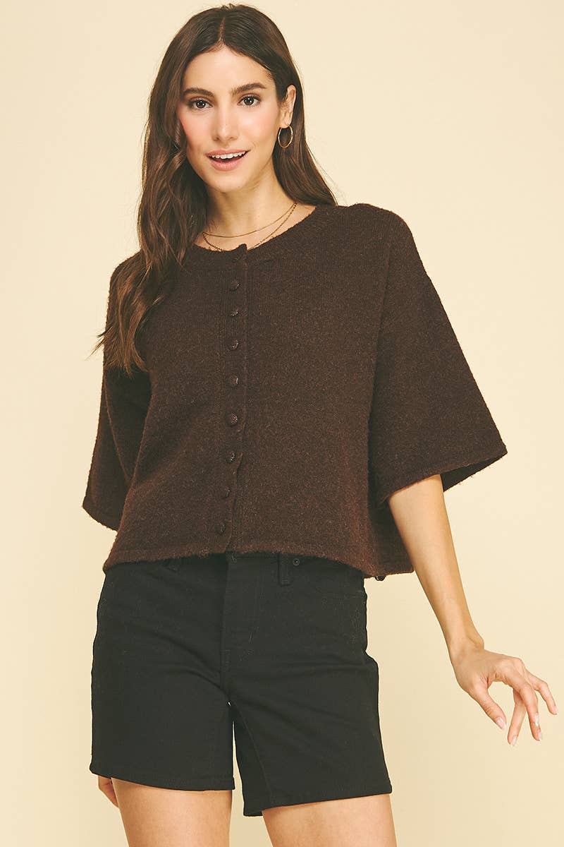 Southern Belle Button Sweater