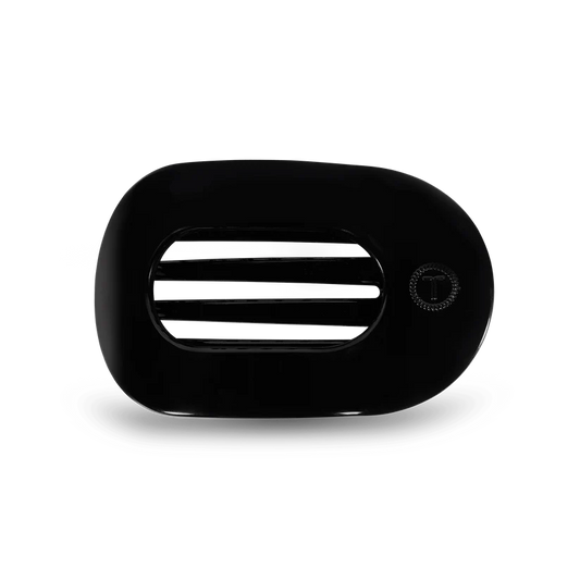 Flat Round Hair Clip - Large - Jet Black