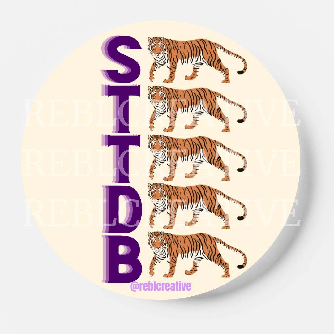 STTDB - Cream - Game Day Button 3”