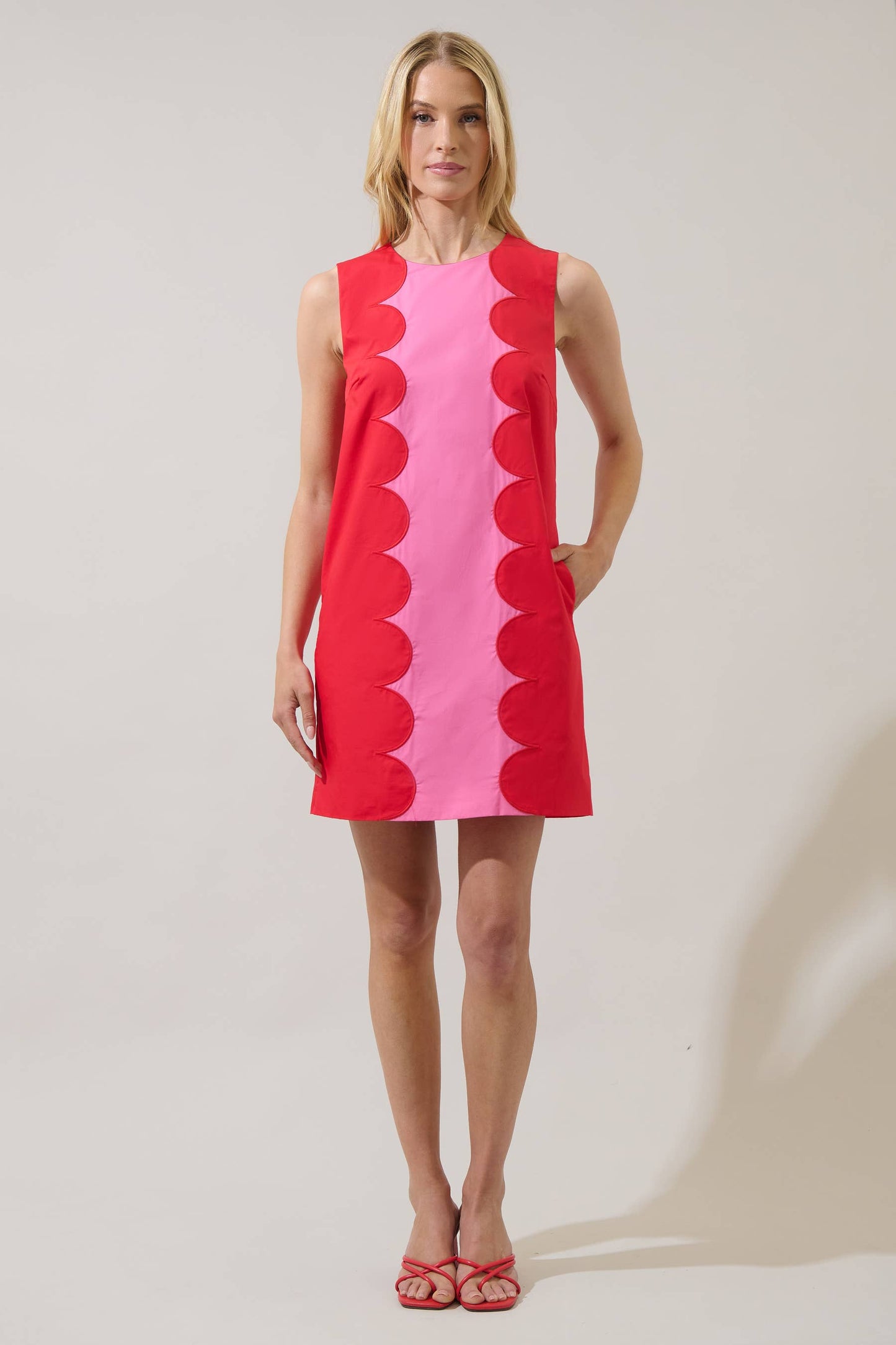 Tinsley Scallop Trim Dress