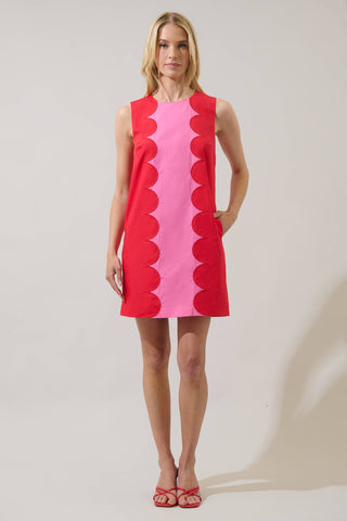 Tinsley Scallop Trim Dress
