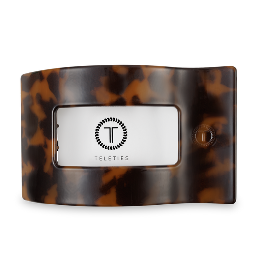 Flat Rectangle Hair Clip | Large | Tortoise