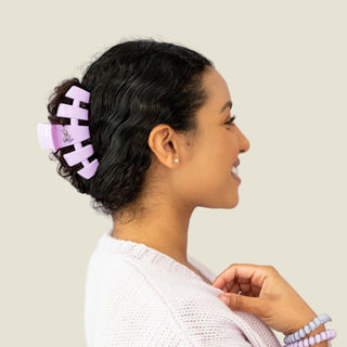 Disney TELETIES Daisy Duck Large Classic Hair Clip designed for thick, curly and long hair