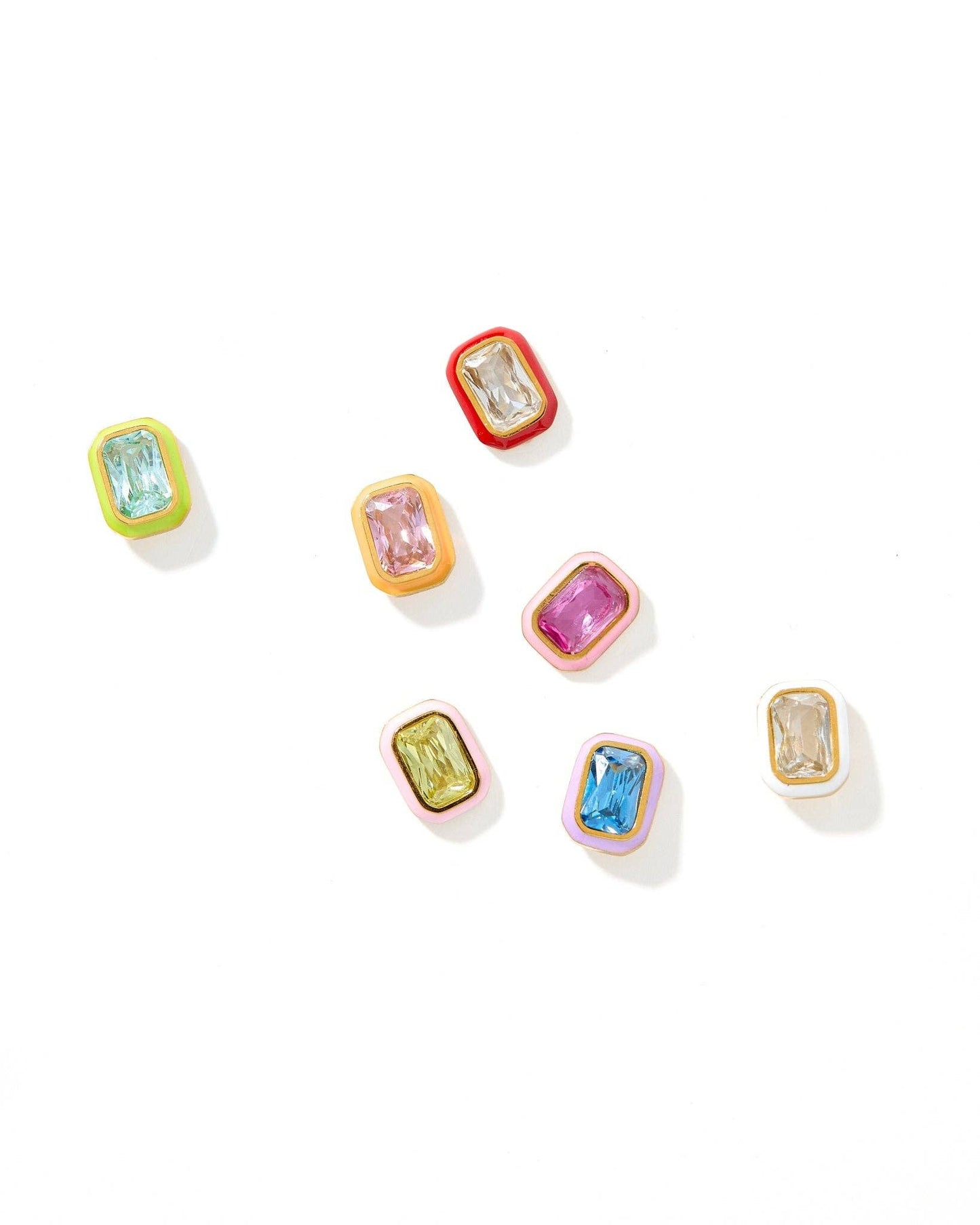 Screwback Stud Earrings - Whitney Bubblegum Pink