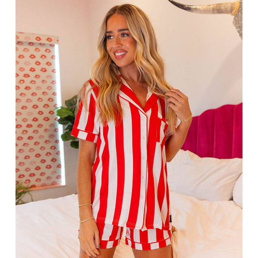 Lulu Mac PJ'S-RED STRIPE