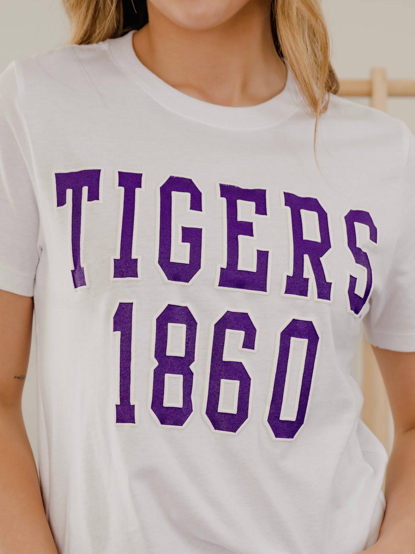 LSU Tigers College Block Puff Ellie Perfect Tee