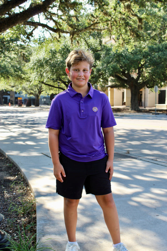 LSU Tiger Solid Purple Polo