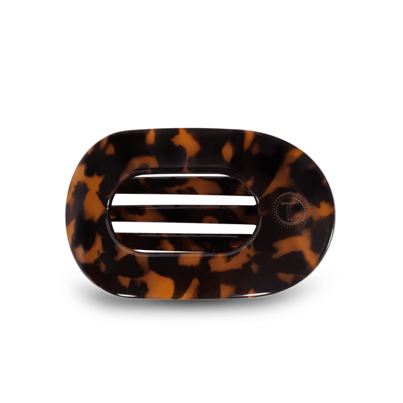 Flat Round Hair Clip - Small - Tortoise