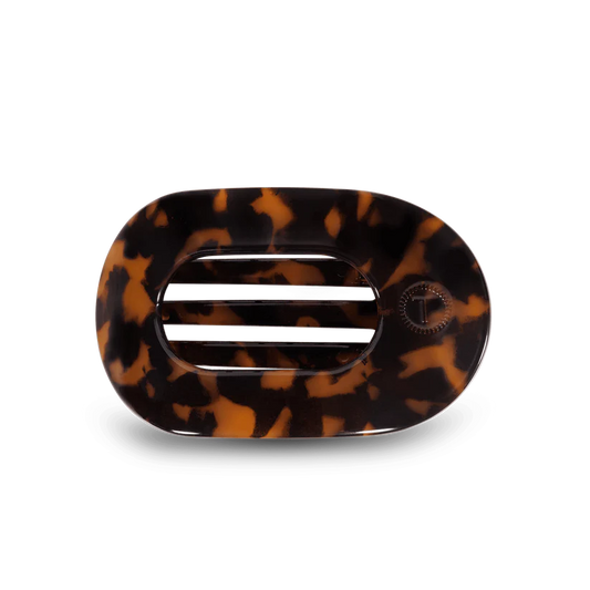 Flat Round Hair Clip - Large - Tortoise