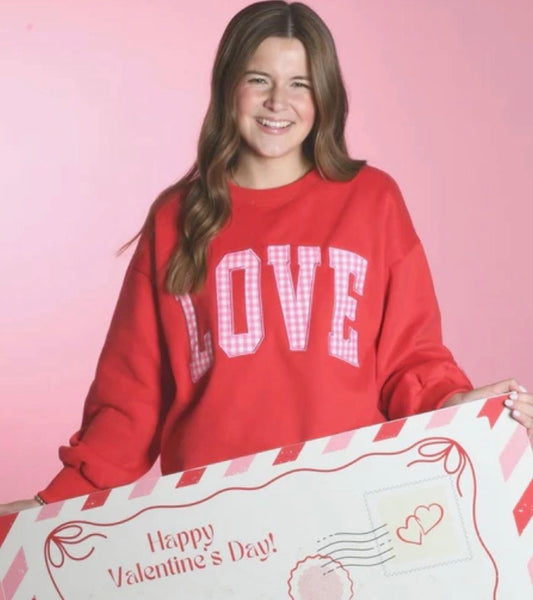 LULU MAC LOVE - RED W/ PINK GINGHAM