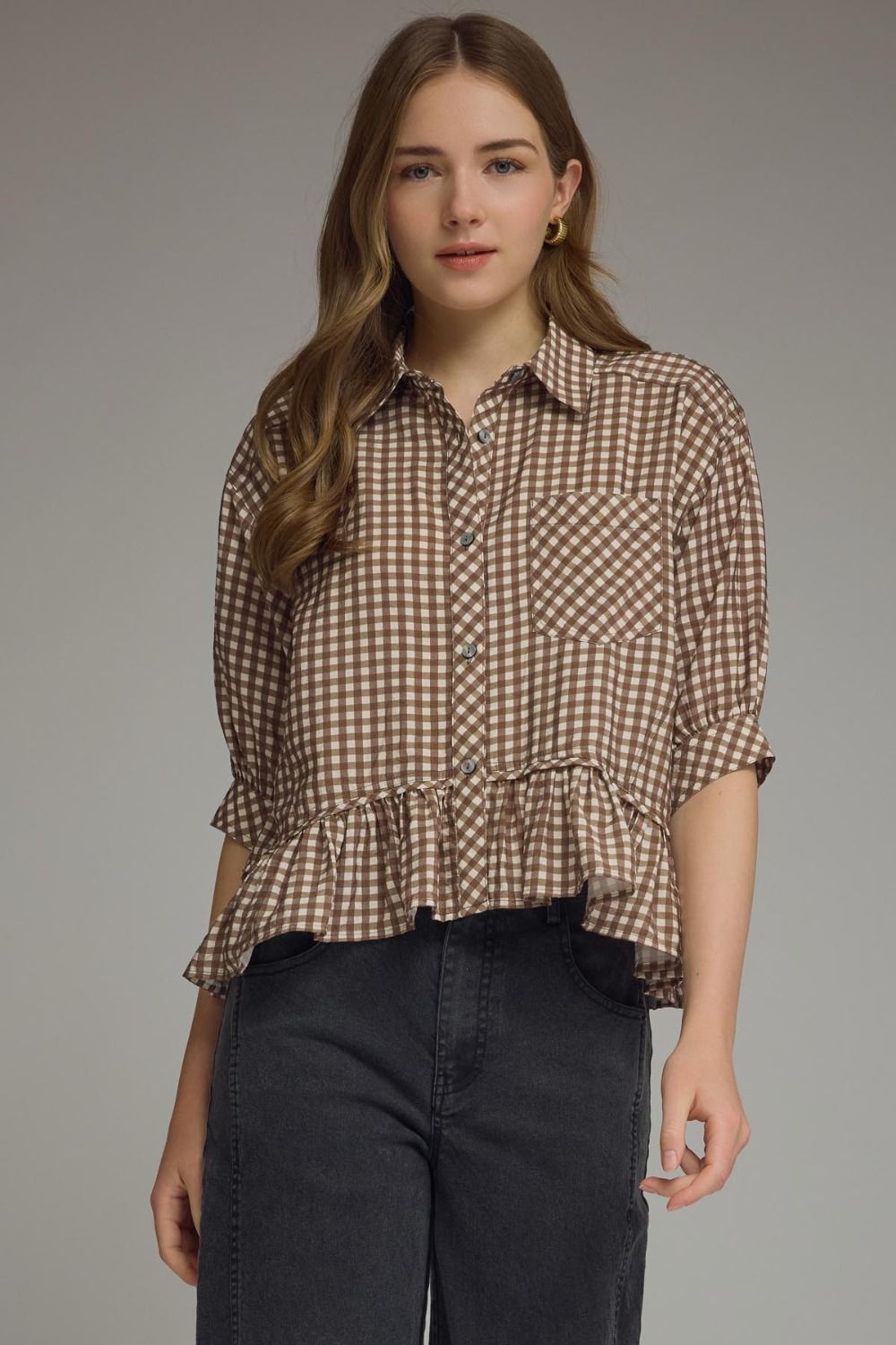 Maple Market Peplum Top