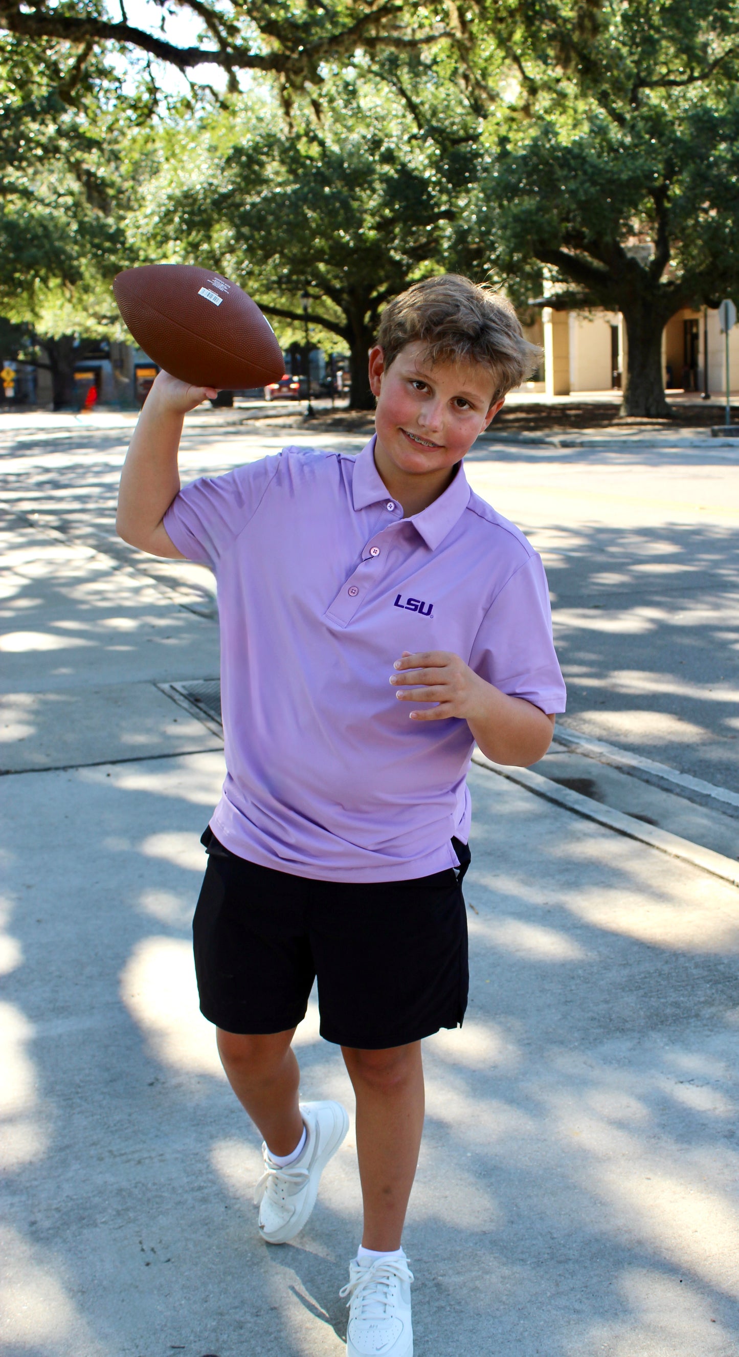 LSU Lavender Polo