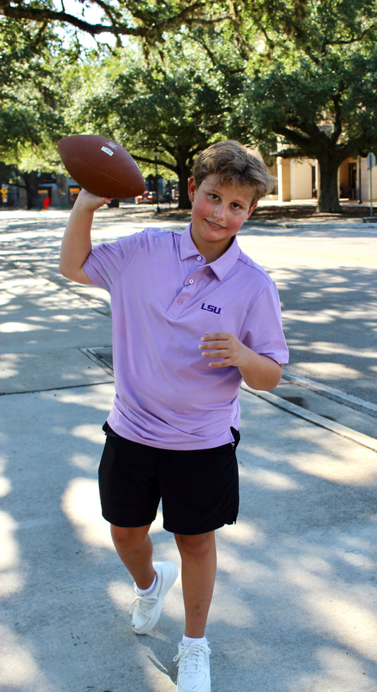 LSU Lavender Polo