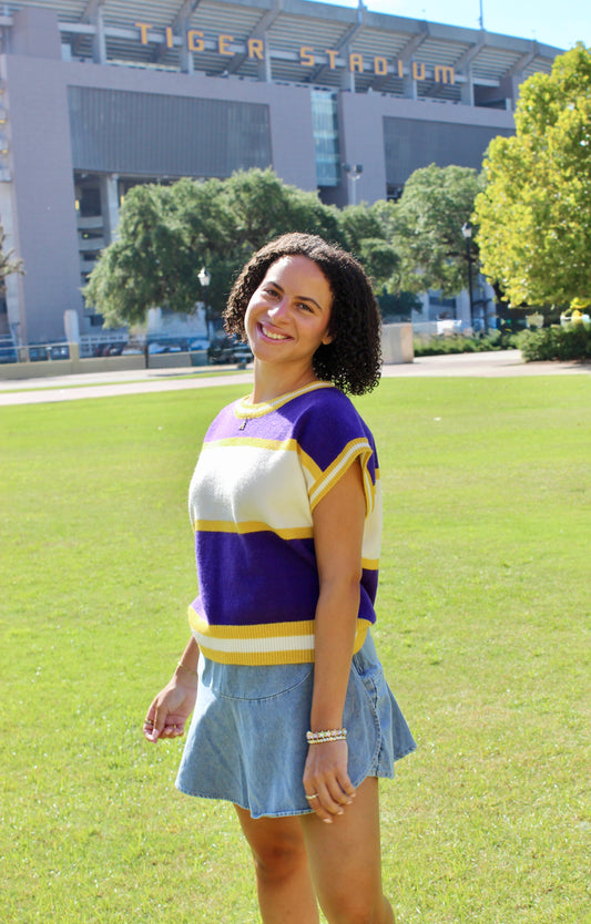 Caroline Colorblock Gameday Knit Top