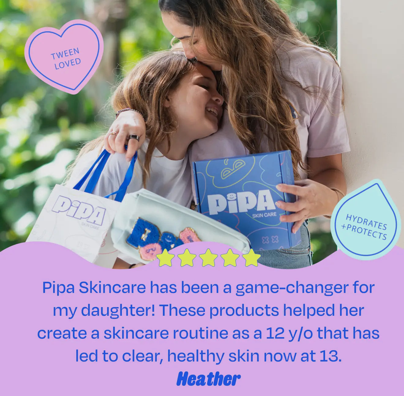 Pipa Skincare Start Young Gift Set, 3-Step Gentle Routine