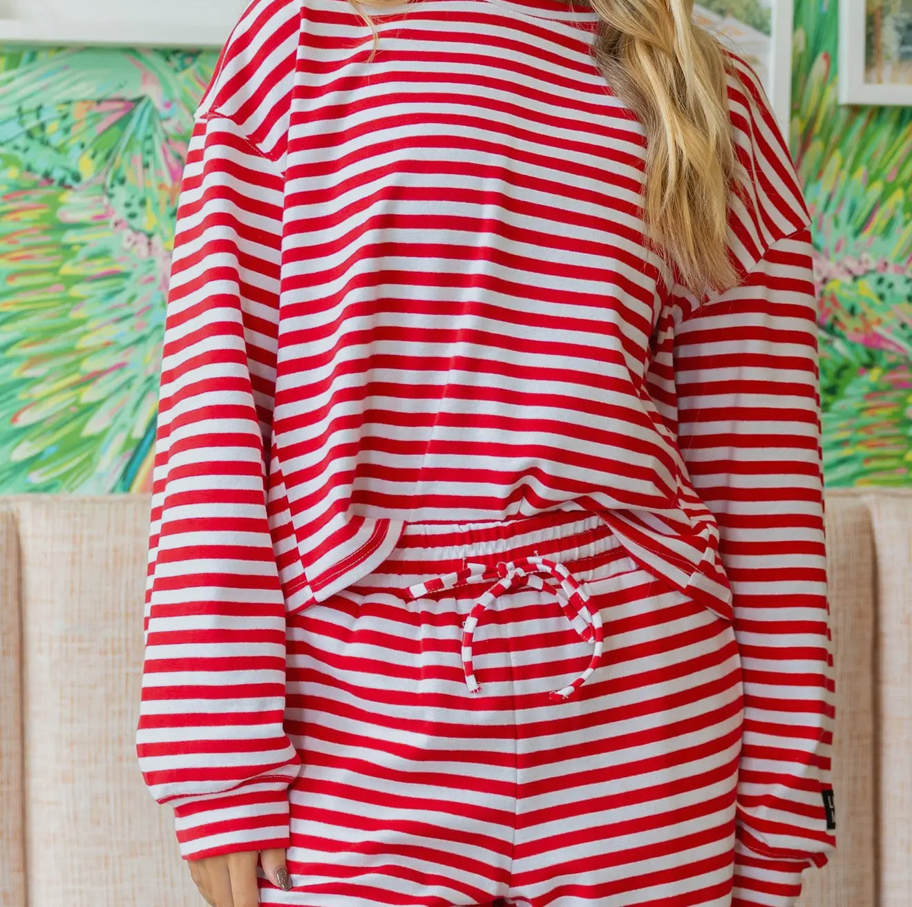 Lulu Mac Red Stripe Top