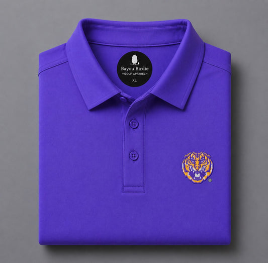 LSU Tiger Solid Purple Polo