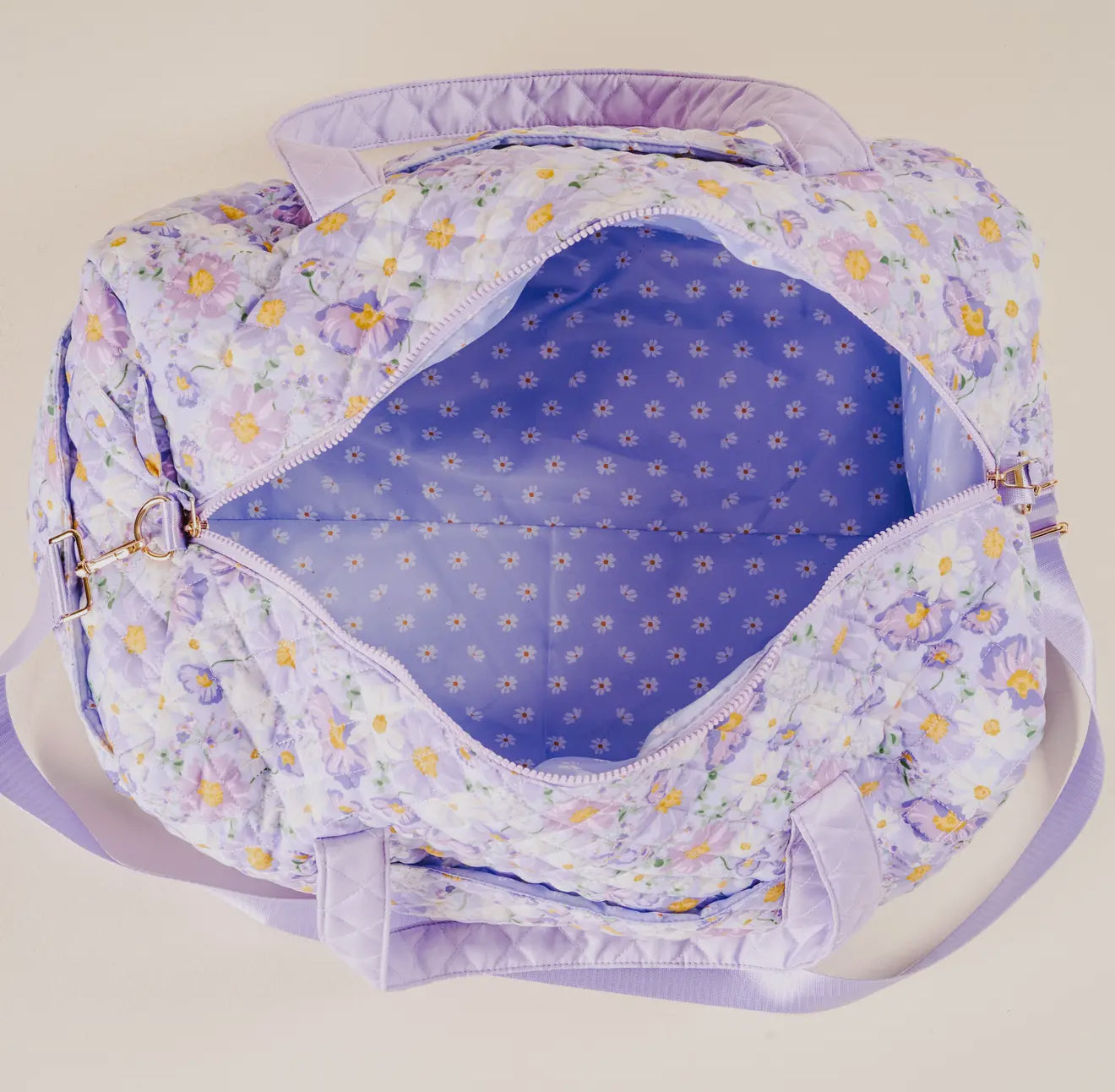 On-The-Go Quilted Weekender Bag-Bouquet Beauty Purple