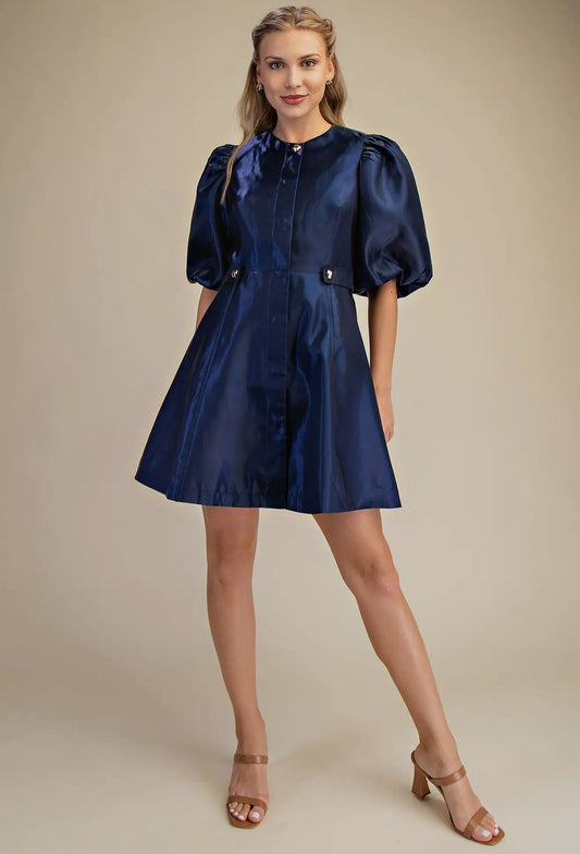 Southern Soirée Satin Dress