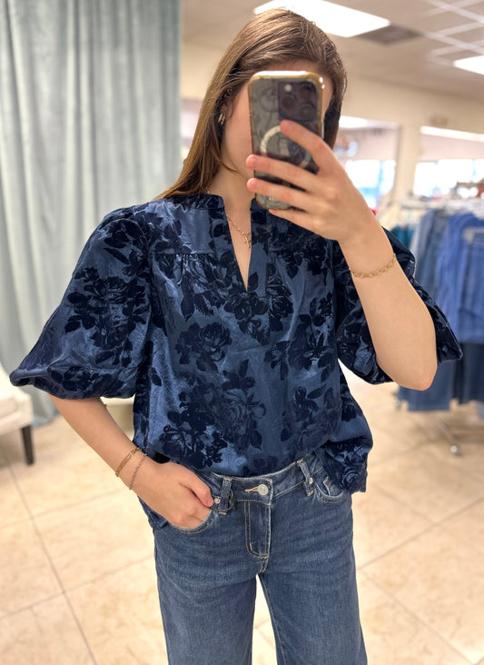 The Stephanie Velvet Top