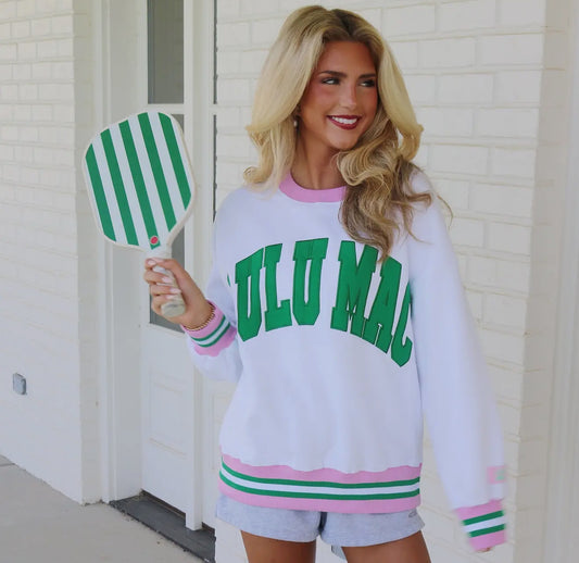 Lulu Mac white/ Green