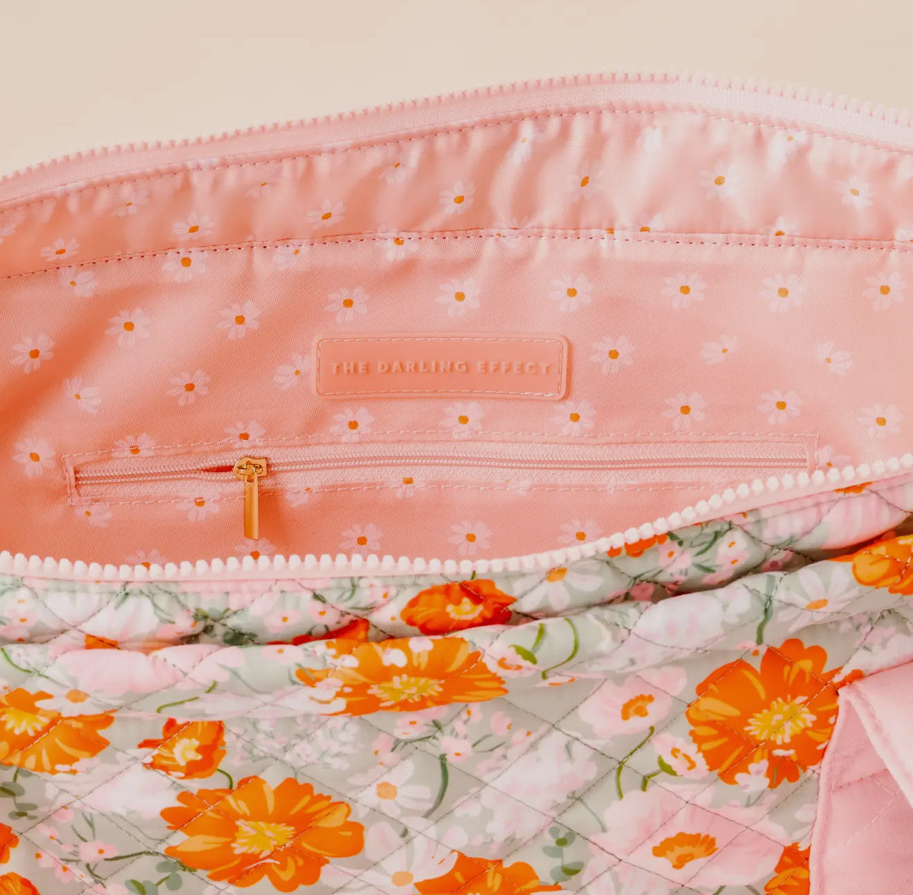 The Everyday Quilted Tote Bag-Bouquet Beauty Sage