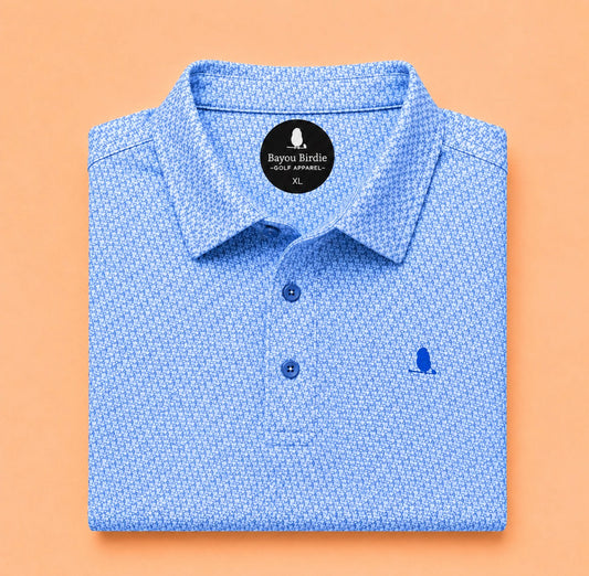 “Louisiana” Blue Polo