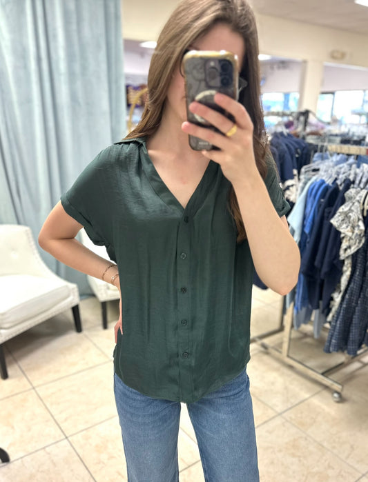 Bayou Forest Button Top