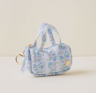 Itty Bitty Duffle Bag Charm-Petal Parade Blue