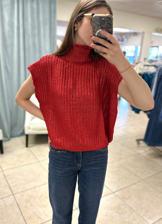 Holiday Shimmer Knit Top