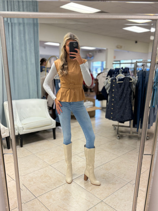 The Saddle Up Suede Top