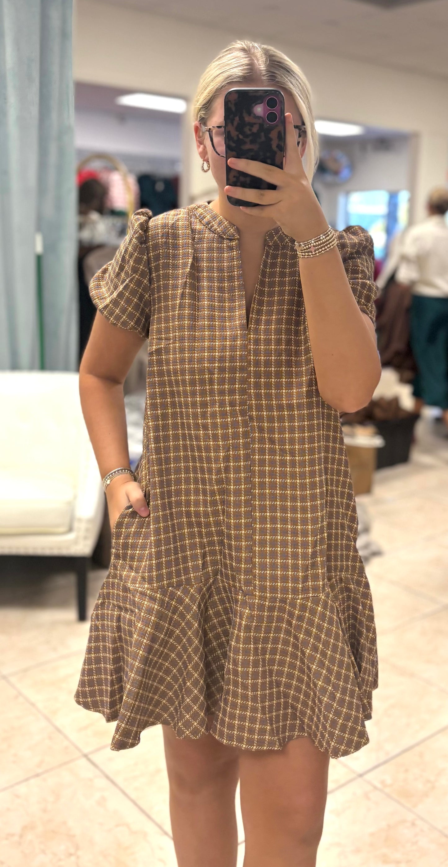 The Harvest Check Dress