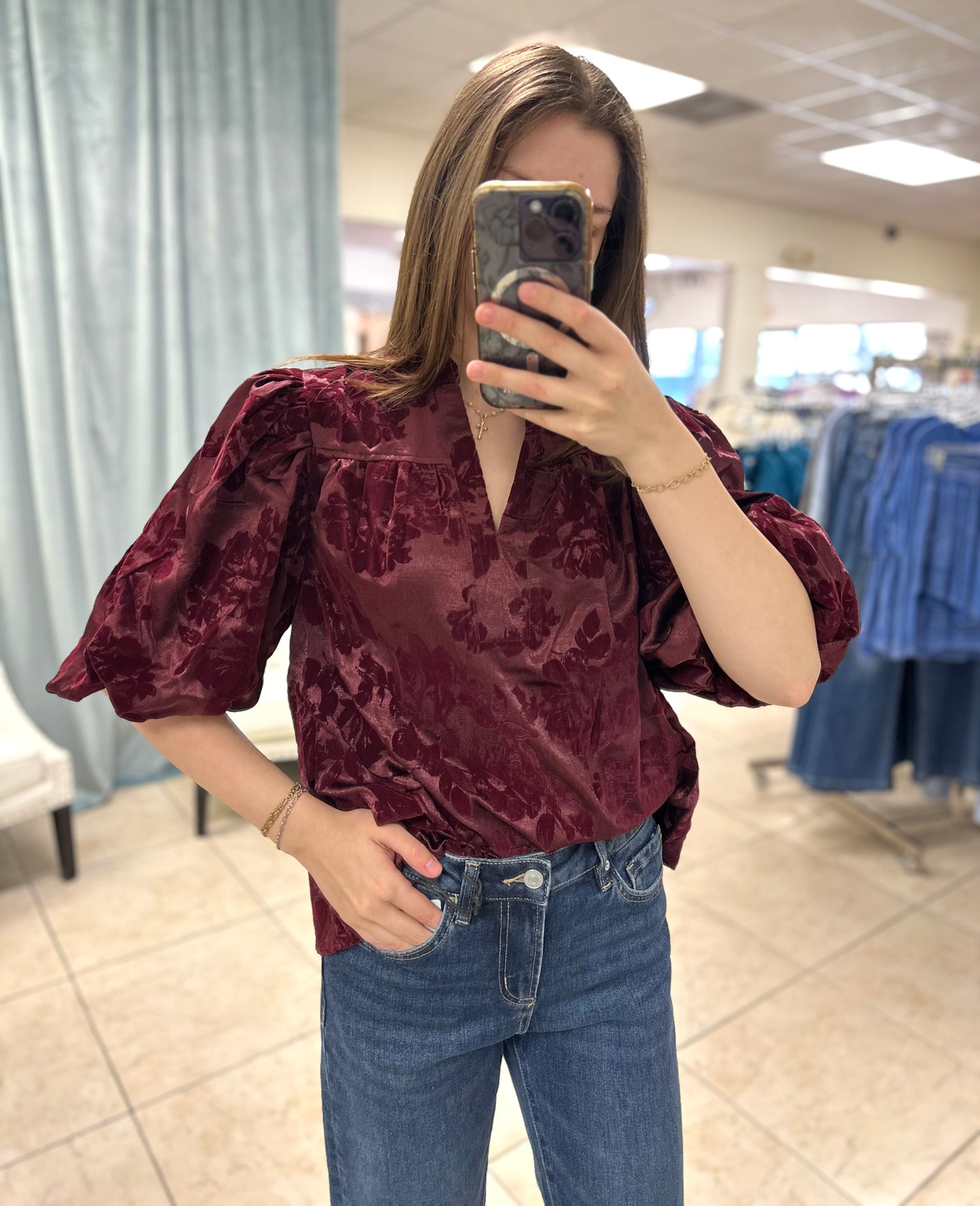 The Stephanie Velvet Top