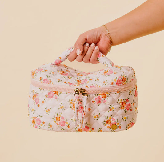 Daydream Bloom Quilted Cosmetic Bag
