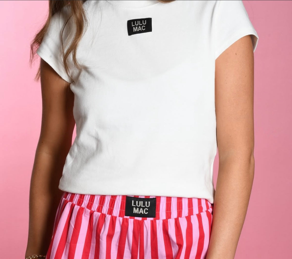 Lulu Mac Baby Doll Tee White