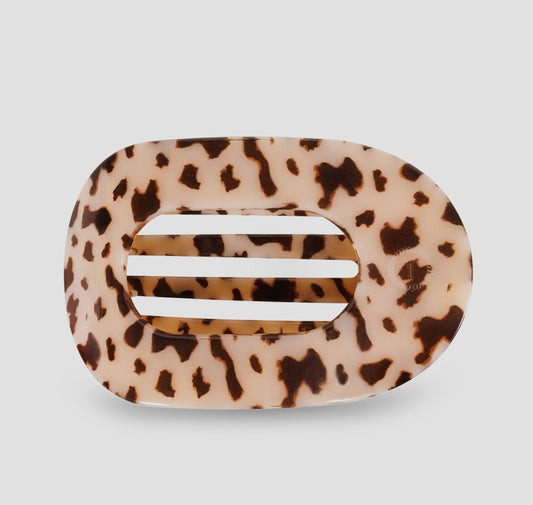 Blonde Tortoise Large Flat Round Hair Clip