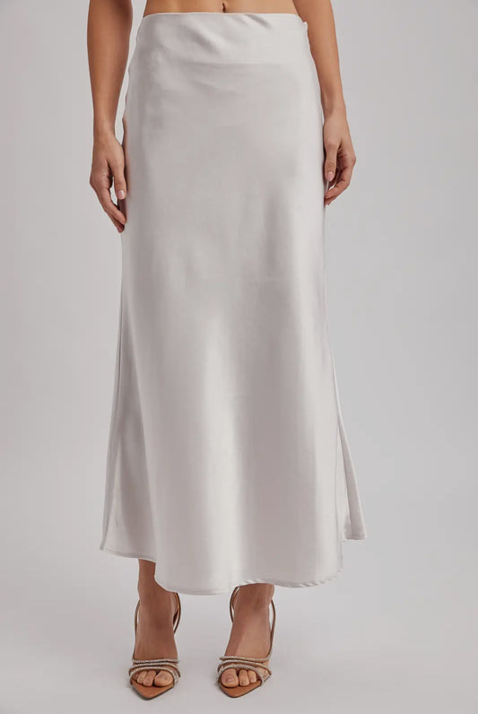 The Celeste Satin Slip Skirt