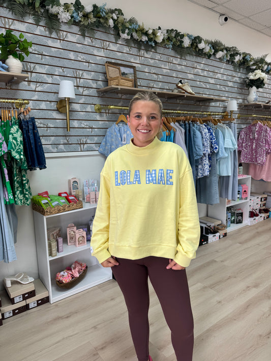 Lola Mae Social Club Mockneck
